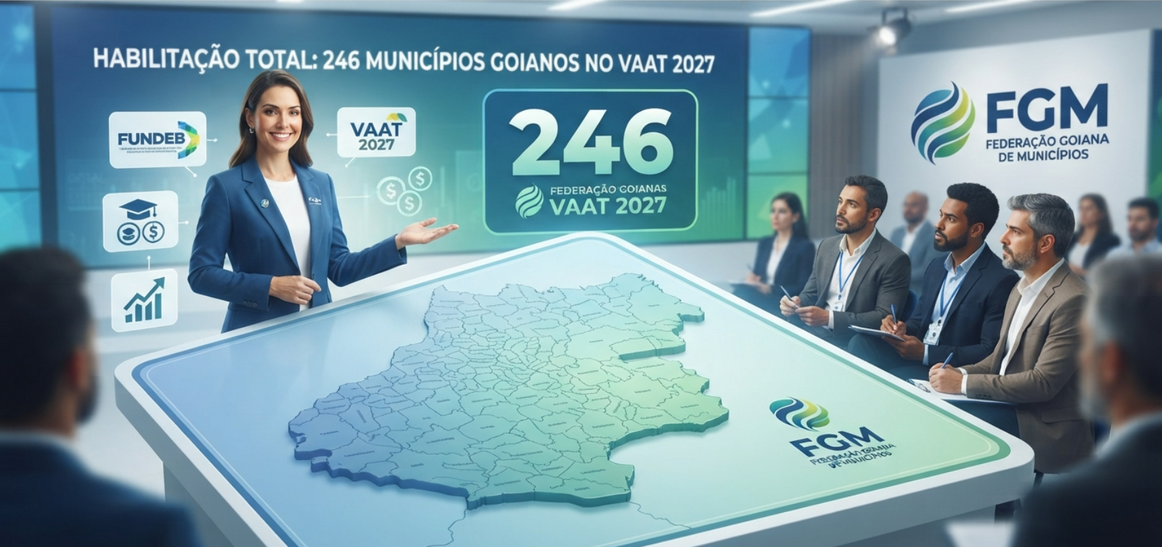 Todos os 246 municípios de Goiás estão habilitados para complementação do Fundeb em 2027